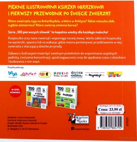 100 pierwszych słówek zwierzęta [KSIĄŻKA]