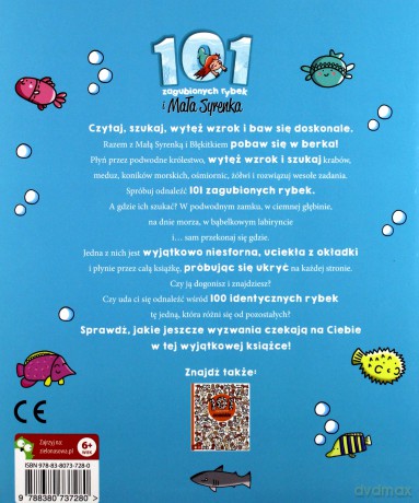 101 zagubionych rybek i mała syrenka znajdź szczegóły - Natalia Galuchowska [KSIĄŻKA]
