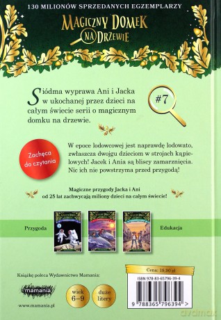 Epoka lodowcowa o zachodzie słońca. Magiczny domek na drzewie - Mary Pope Osborne [KSIĄŻKA]