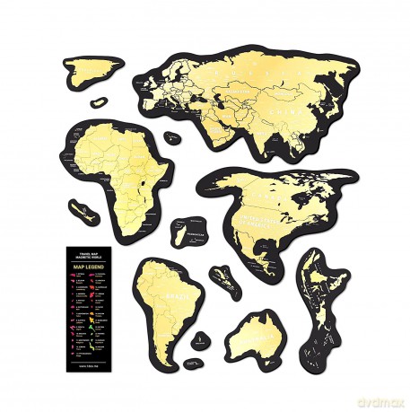 Mapa zdrapka świat. Travel magnetic world