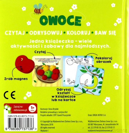 Owoce. Książki z szablonami - Ilona Brydak [KSIĄŻKA]