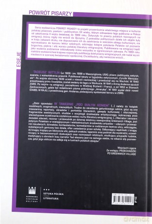 W tawernie pod Białym Koniem - Tadeusz Wittlin [KSIĄŻKA]