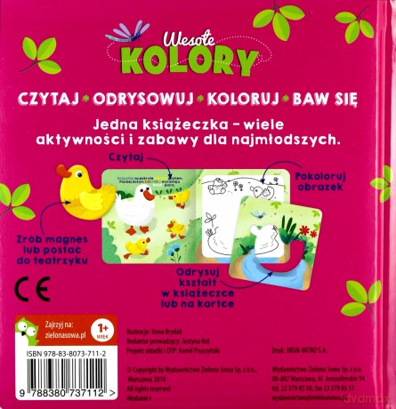 Wesołe kolory. Książki z szablonami - Ilona Brydak [KSIĄŻKA]
