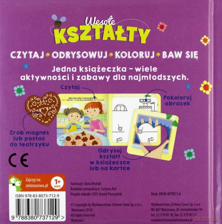 Wesołe kształty książki z szablonami - Ilona Brydak [KSIĄŻKA]