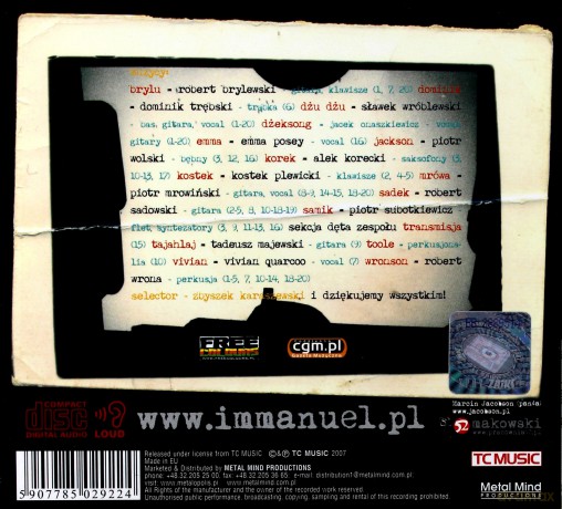 Immanuel: W Sercu Moim (digipack) [CD]