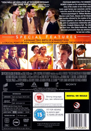 Profesor Marston i Wonder Women [DVD]