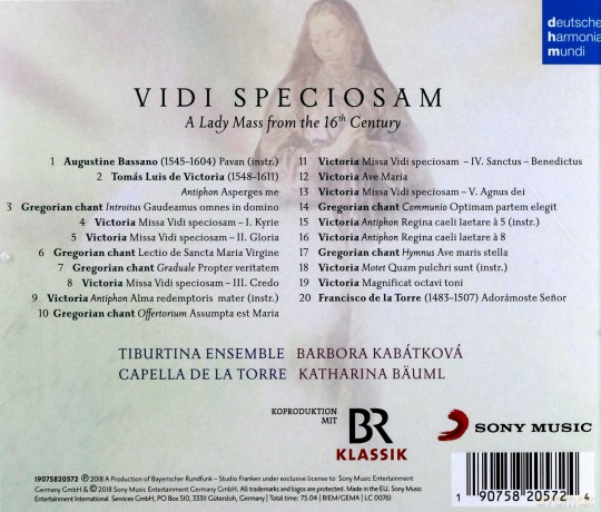 Capella de la Torre: Vidi Speciosam - A Lady Mass from the 16th Century [CD]