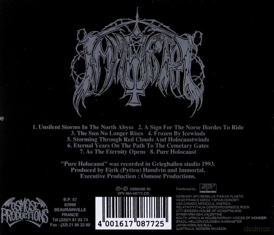 Immortal: Pure Holocaust [CD]