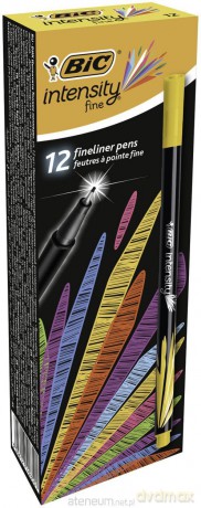 Cienkopis Intenstity fine - żółty (12 szt)