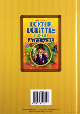 Doktor Dolittle i jego zwierzęta z opracowaniem (okleina) [KSIĄŻKA]