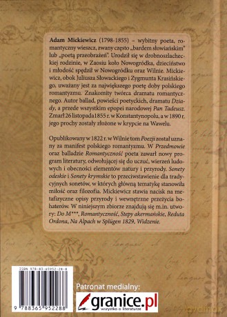 Klasyka mistrzów. Adam Mickiewicz. Wybór poezji - Adam Mickiewicz [KSIĄŻKA]