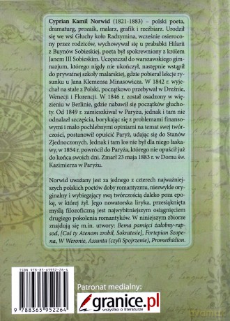 Klasyka mistrzów. Cyprian Kamil Norwid. Wybór poezji - Cyprian Kamil Norwid [KSIĄŻKA]