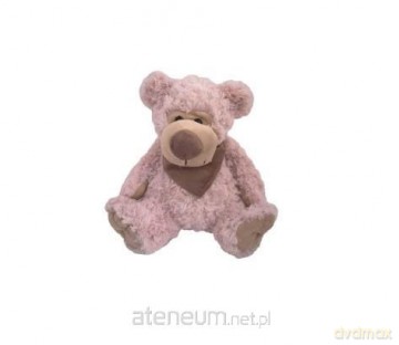Miś Bruno z apaszką pudrowy róż 20 cm