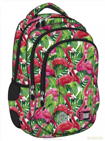 Plecak 3-komorowy Spine-Friendly Flamingo