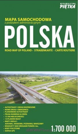 Polska 2017 mapa samochodowa 1: 700 000