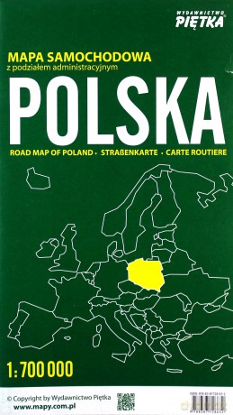 Polska 2017 mapa samochodowa 1: 700 000