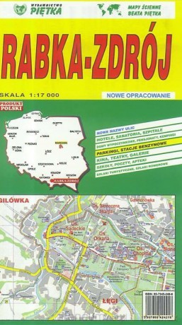 Rabka-Zdrój 1:17 000 plan miasta