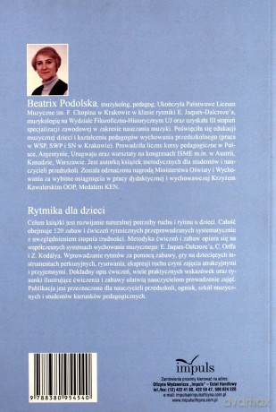 Rytmika dla dzieci - Beatrix Podolska [KSIĄŻKA]