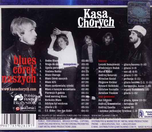 Kasa Chorych: Blues Córek Naszych (Muzyka Młodej Generacji) [CD]