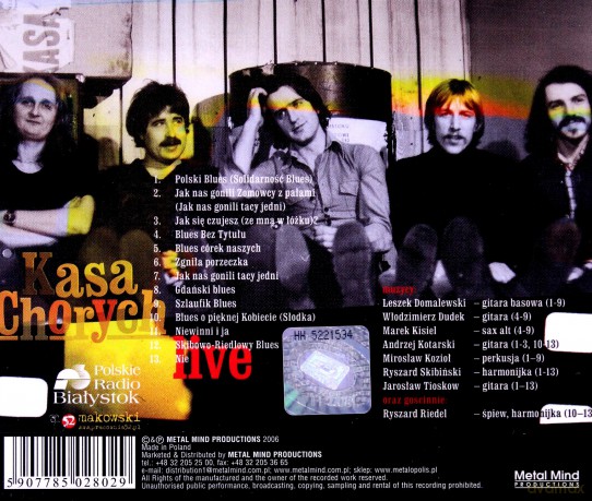 Kasa Chorych: Kasa Chorych - Live (Muzyka Młodej Generacji) [CD]