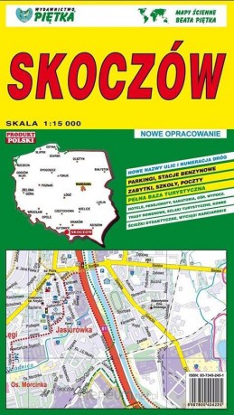 Skoczów 1:15 000 plan miasta