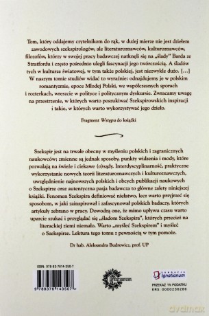 Ślady Szekspira. Jego dzieło w literaturze - Monika Stankiewicz-Kopeć, Krystyna Zabawa [KSIĄŻKA]