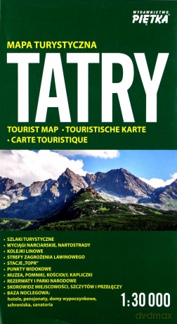 Tatry 1:30 000 mapa turystyczna