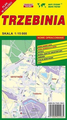 Trzebinia 1:15 000 plan miasta