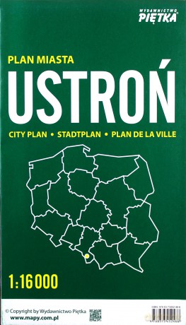 Ustroń 1:16 000 plan miasta
