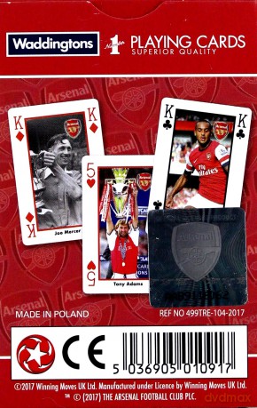 Waddingtons No. 1 Arsenal Playing Cards [KARTY]