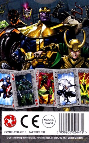Waddingtons No. 1 Marvel Universe Playing Cards [KARTY]