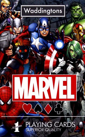 Waddingtons No. 1 Marvel Universe Playing Cards [KARTY]