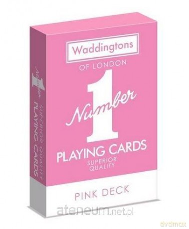 Waddingtons No. 1 Pink Deck Playing Cards [KARTY]
