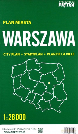 Warszawa 1:26 000 plan miasta