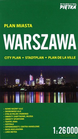Warszawa 1:26 000 plan miasta