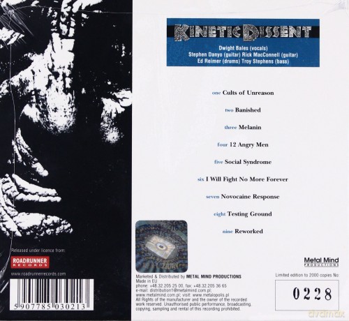 Kinetic Dissent: I Will Fight No More Forever (Remastered) (digipack) [CD]