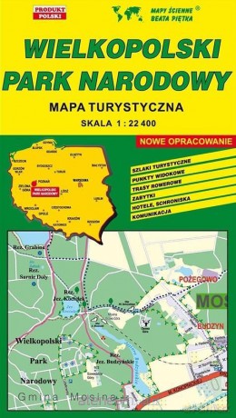 Wielkopolski Park Narodowy 1:22 400 mapa turystyczna