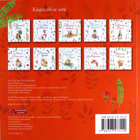 Wiewiórka Chrupuś - Beatrix Potter [KSIĄŻKA]