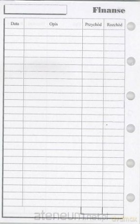 Wkład do organizera K Finanse