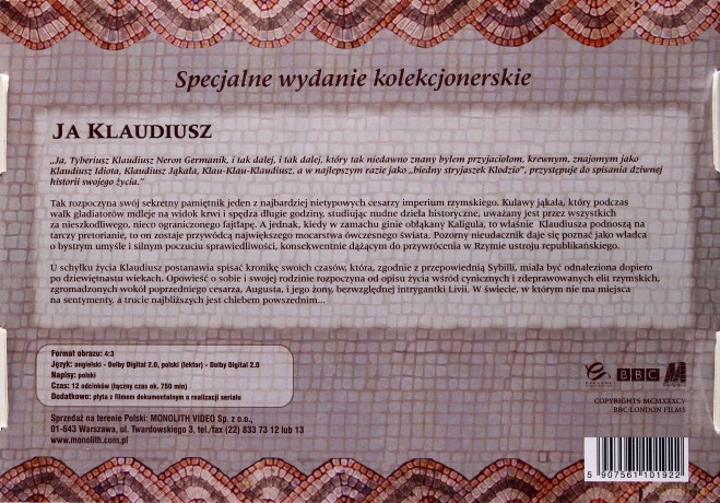Ja, Klaudiusz [BOX] [5DVD]