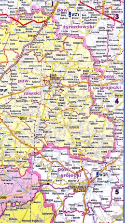 Województwo Łódzkie 1:200 000 mapa samochodowa