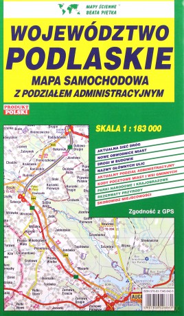 Województwo Podlaskie 1: 183 000 mapa samochodowa
