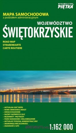 Województwo Świętokrzyskie 1:162 000 mapa samochodowa