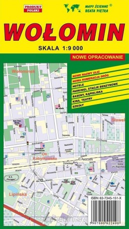 Wołomin 1:9 000 plan miasta