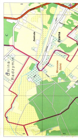 Wołomin 1:9 000 plan miasta