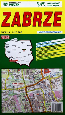 Zabrze 1:17 500 plan miasta