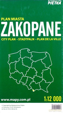 Zakopane 1:12 000 plan miasta