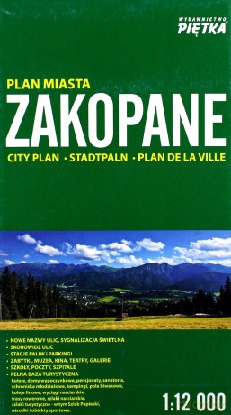 Zakopane 1:12 000 plan miasta