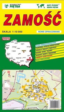 Zamość 1:10 000 plan miasta