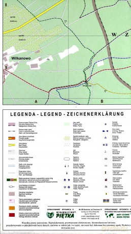 Zielona Góra 1:15 000 plan miasta